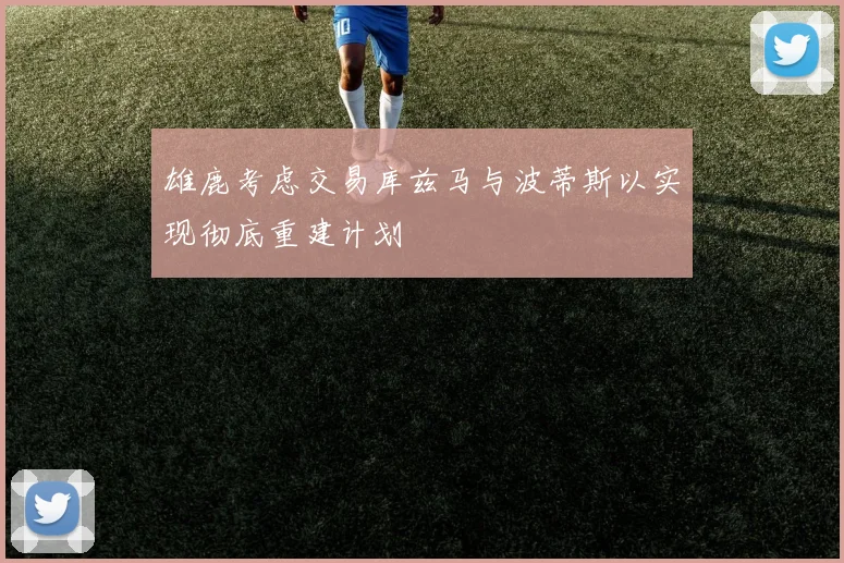 雄鹿考虑交易库兹马与波蒂斯以实现彻底重建计划